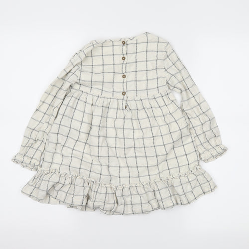 F&F Girls White Striped  Trapeze & Swing  Size 4-5 Years