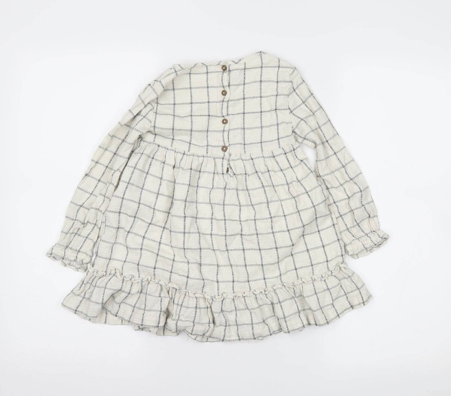 F&F Girls White Striped  Trapeze & Swing  Size 4-5 Years