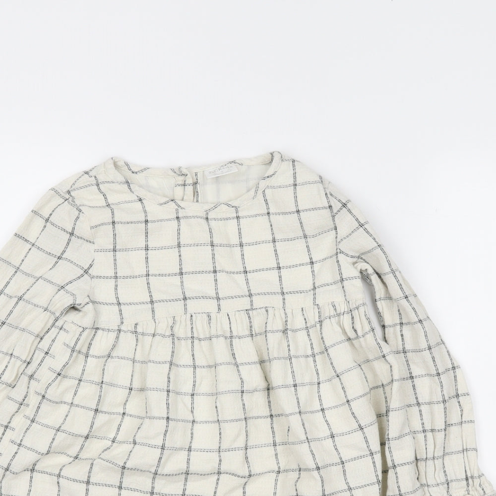 F&F Girls White Striped  Trapeze & Swing  Size 4-5 Years