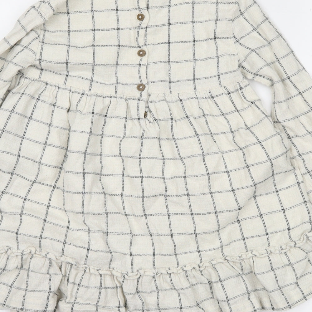 F&F Girls White Striped  Trapeze & Swing  Size 4-5 Years