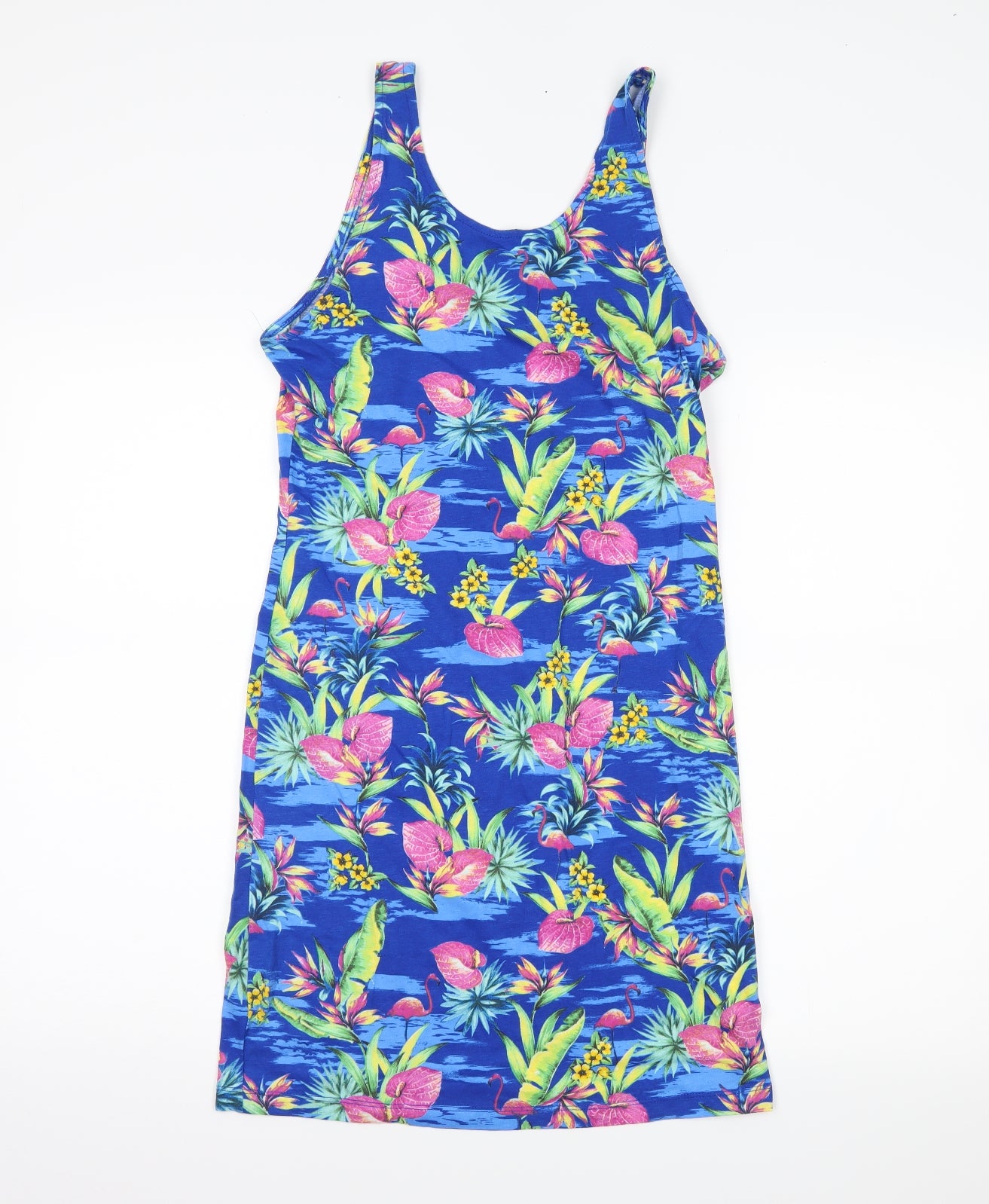 Atmosphere Womens Blue Floral  Tank Dress  Size 14