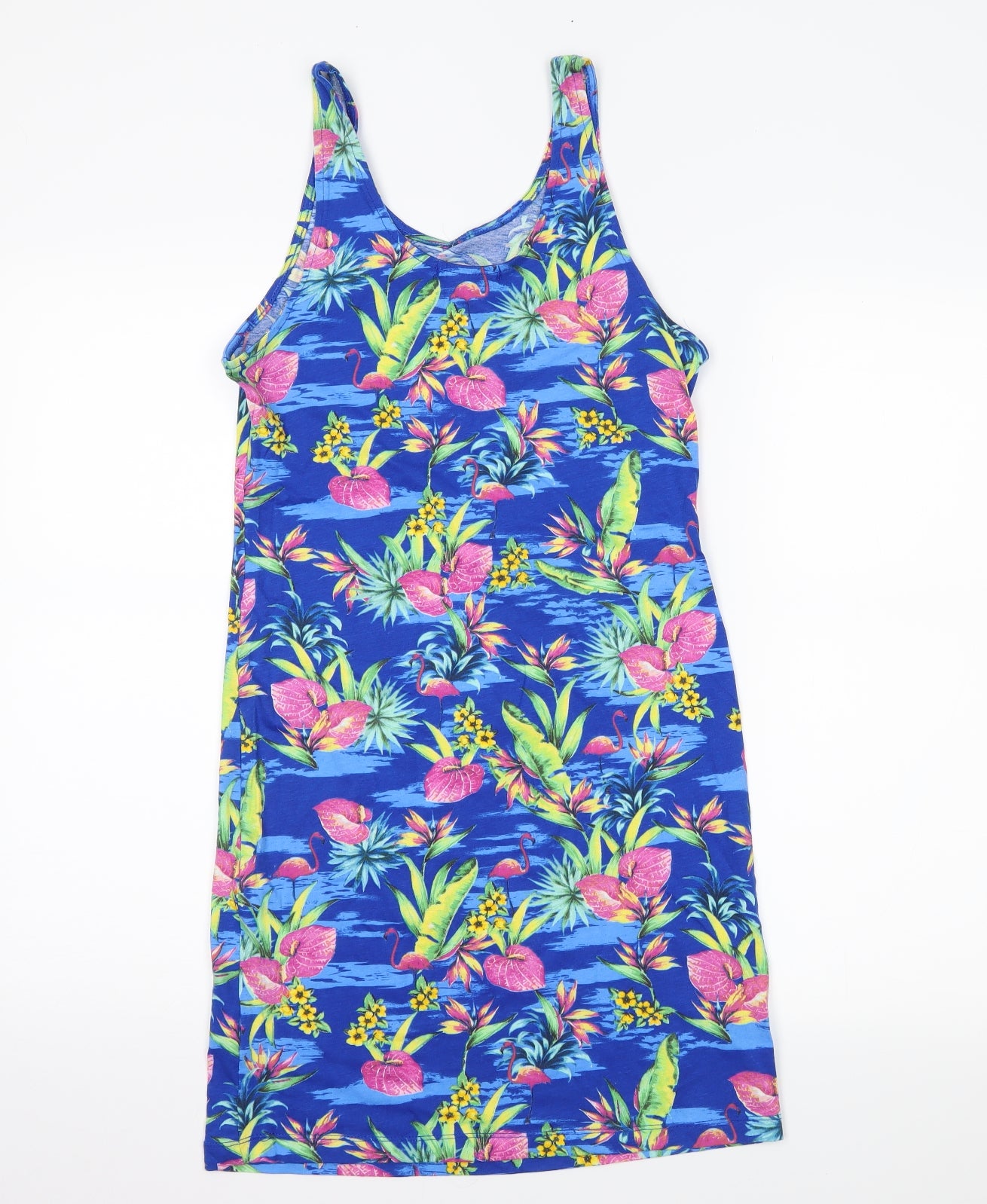 Atmosphere Womens Blue Floral  Tank Dress  Size 14