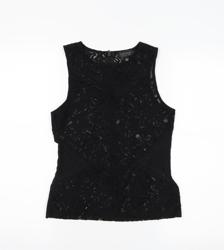 Topshop Womens Beige   Basic Tank Size 8