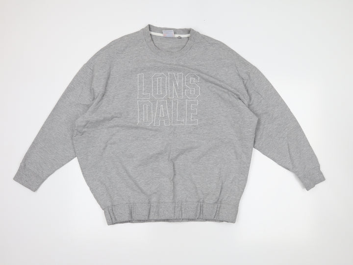 Lonsdale Womens Grey Pullover Sweatshirt Size 16
