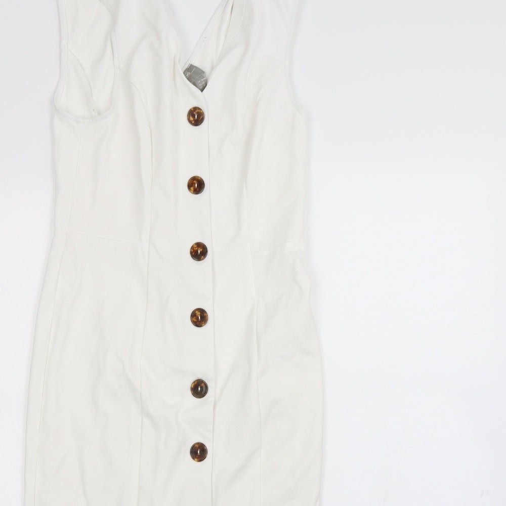ASOS Womens White   Bodycon  Size 8