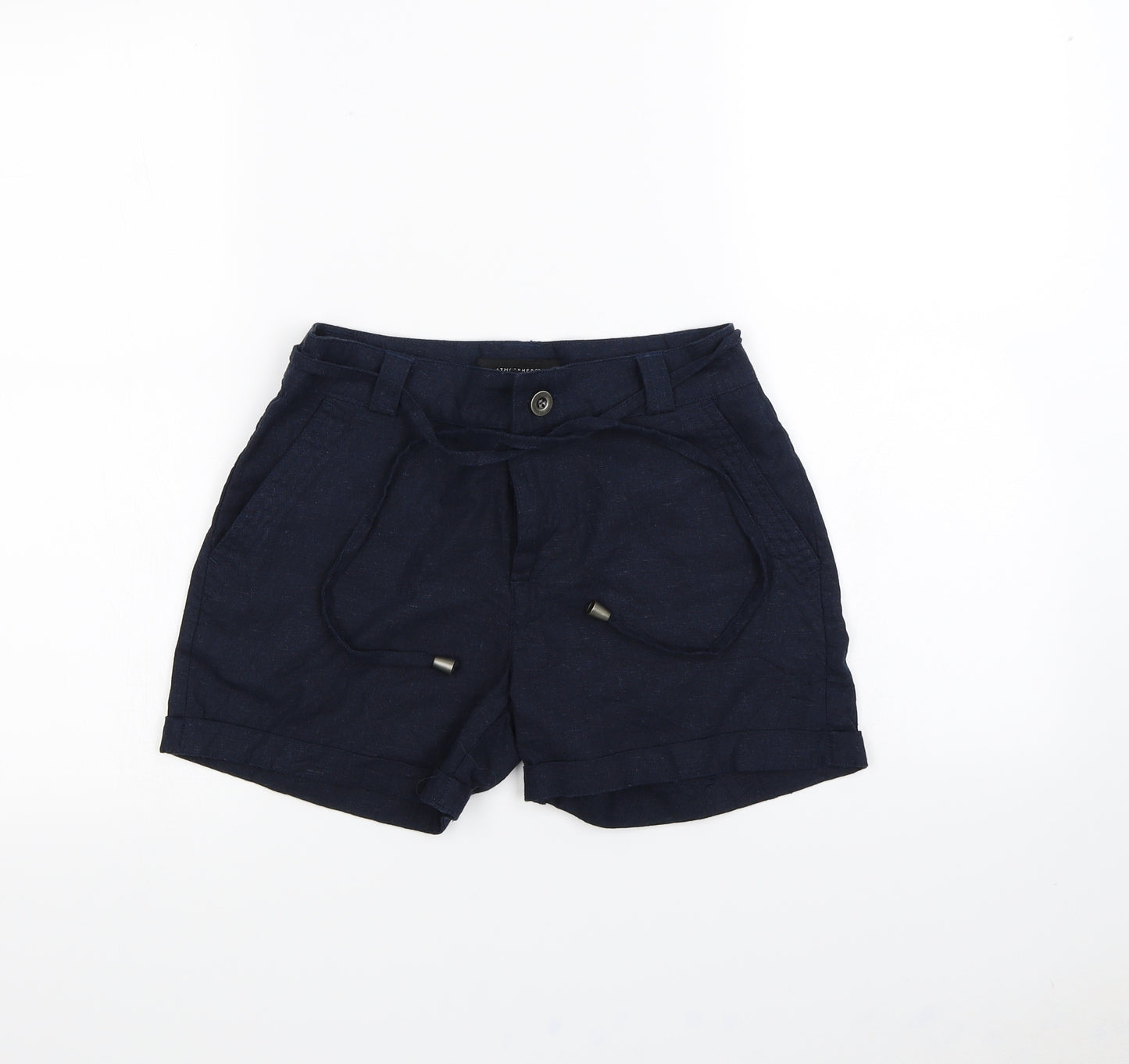 Atmosphere Womens Blue   Paperbag Shorts Size 6