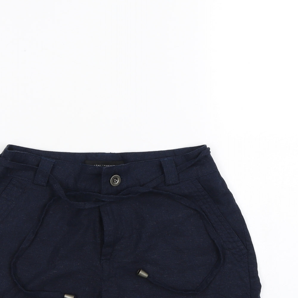 Atmosphere Womens Blue   Paperbag Shorts Size 6