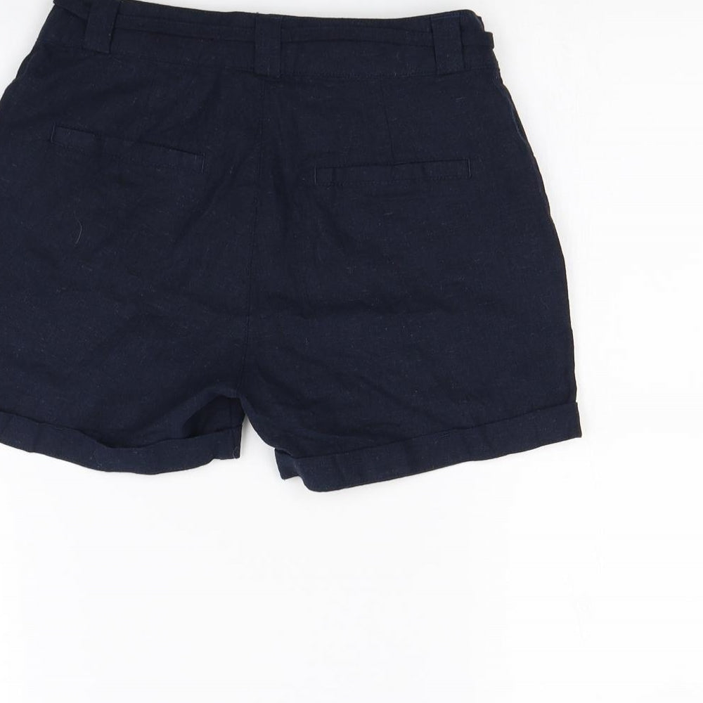 Atmosphere Womens Blue   Paperbag Shorts Size 6