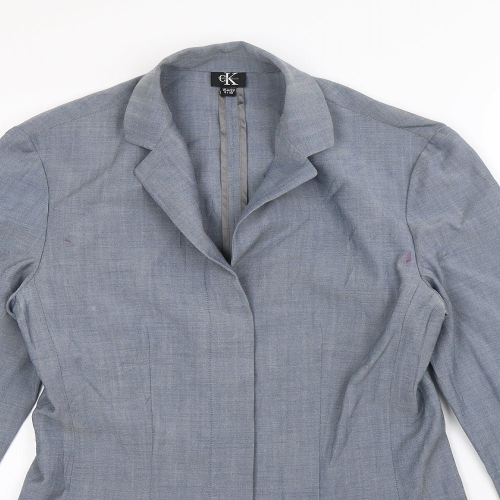 Calvin Klein Womens Blue   Basic Button-Up Size 8