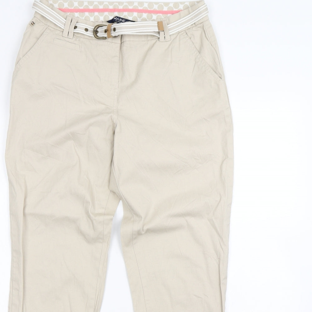 Maine Womens Beige   Trousers  Size 10 L30 in