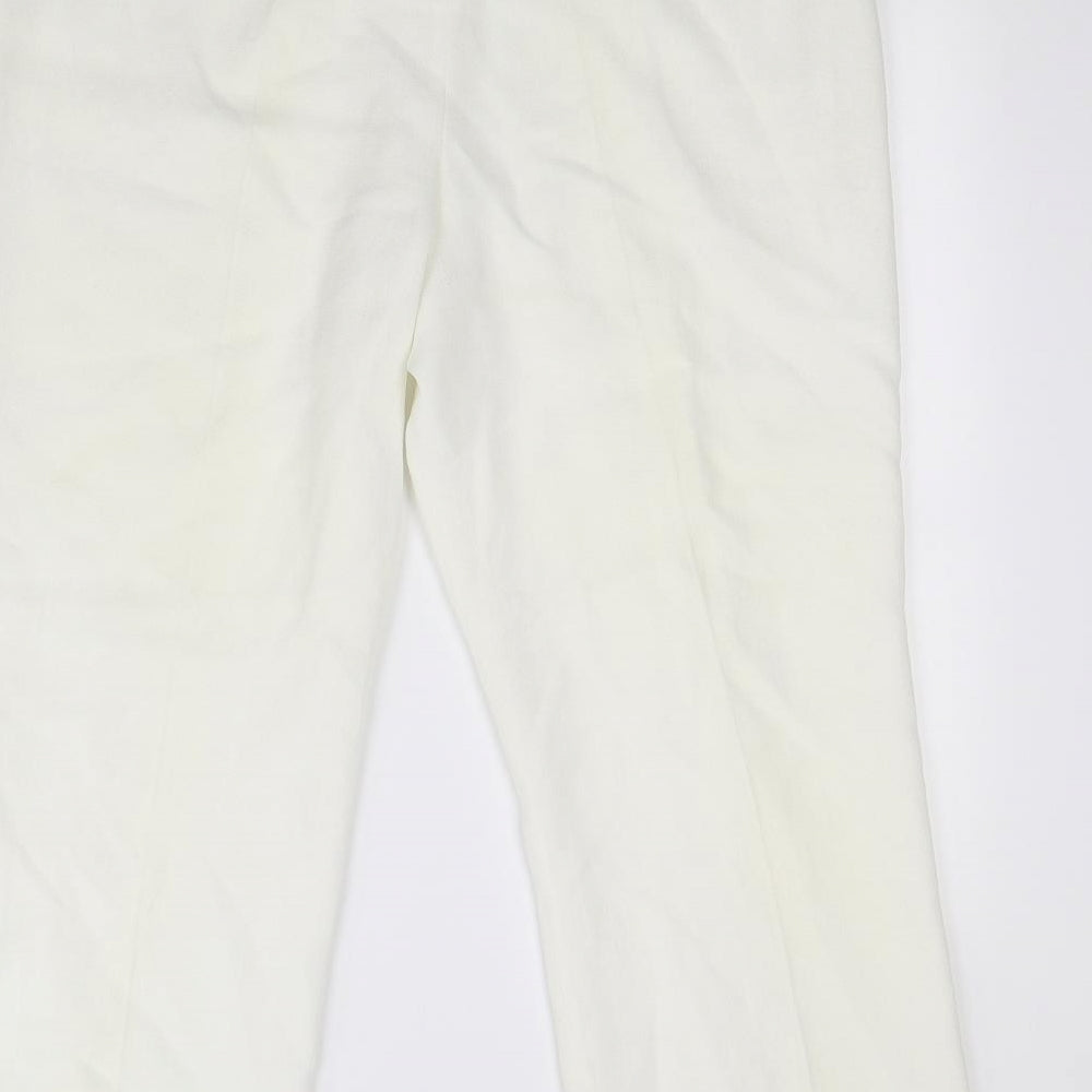 Personal Choice Womens White   Dress Pants Trousers Size 16 L30 in