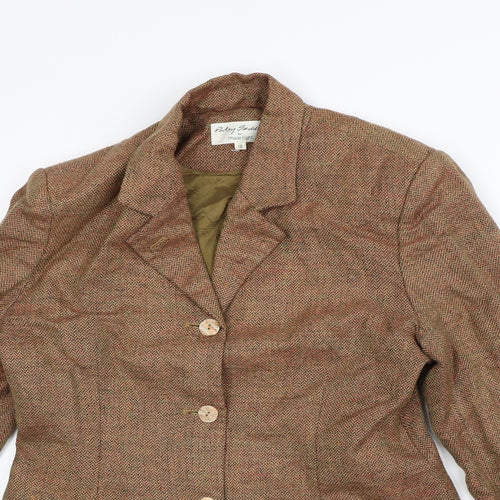 Phase Eight Womens Brown   Jacket Blazer Size 12  - Shoulder Pads