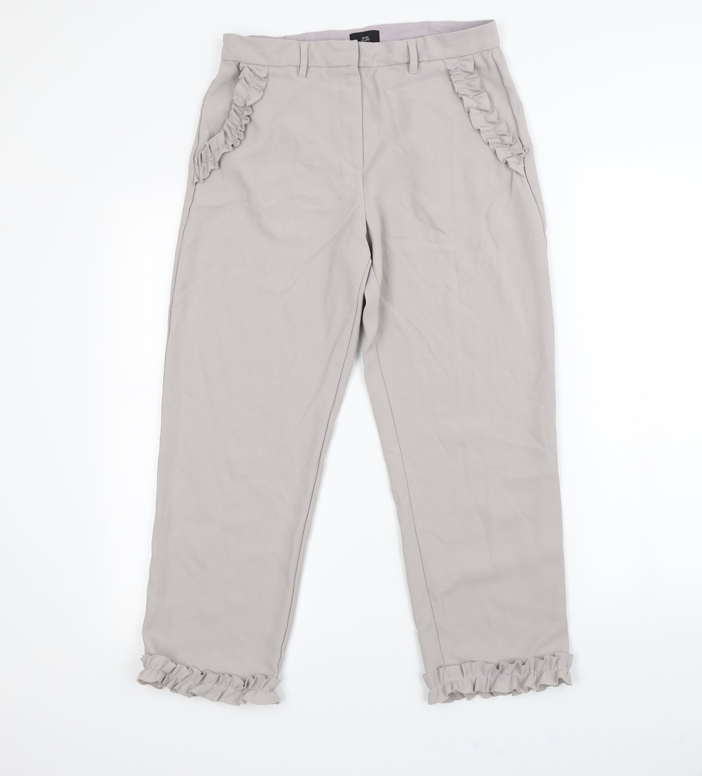 River Island Womens Grey   Trousers  Size 10 L28 in