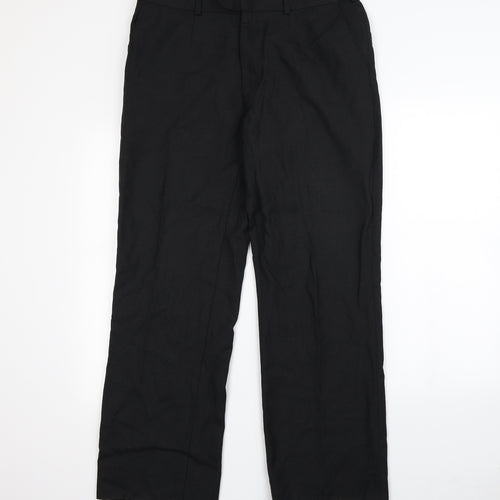 Preworn Mens Black   Dress Pants Trousers Size 36 in L30 in