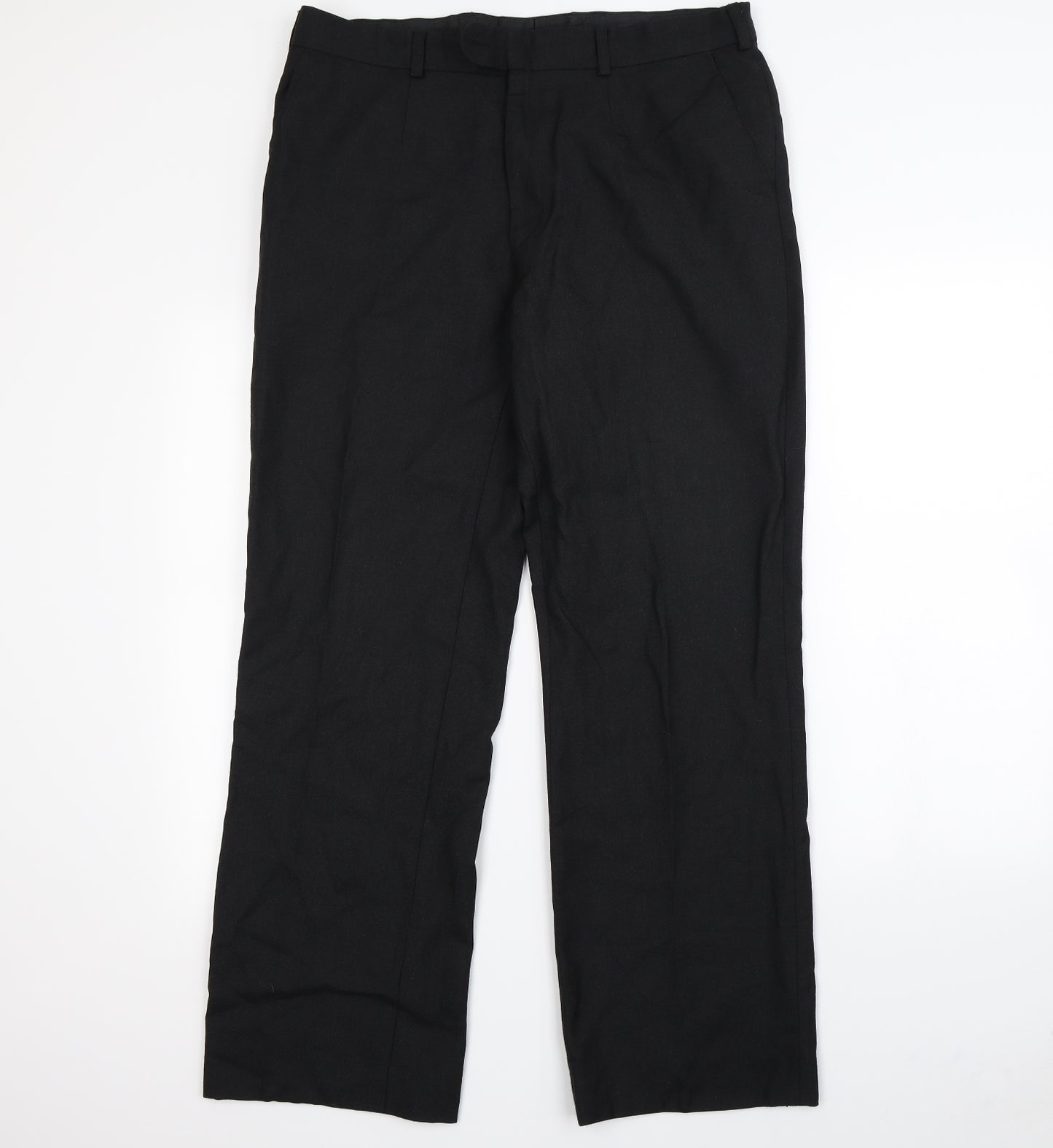 Preworn Mens Black   Dress Pants Trousers Size 36 in L30 in