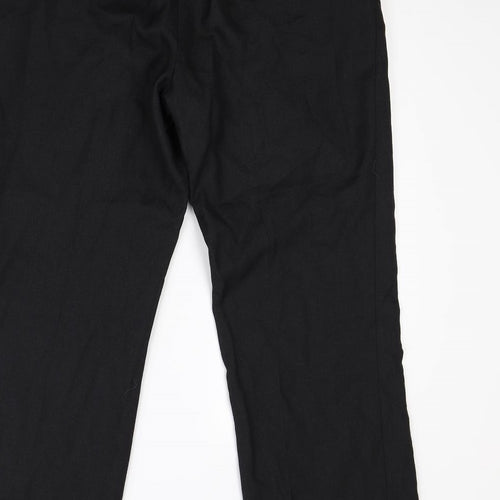 Preworn Mens Black   Dress Pants Trousers Size 36 in L30 in