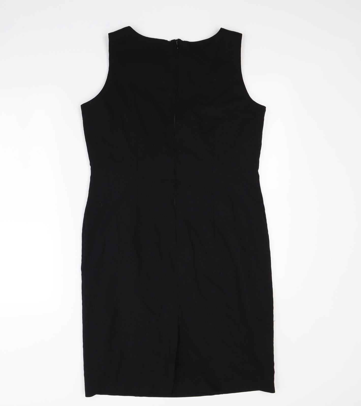 m&S Womens Black   Shift  Size 14