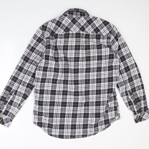Timberland Mens Blue Plaid   Dress Shirt Size L