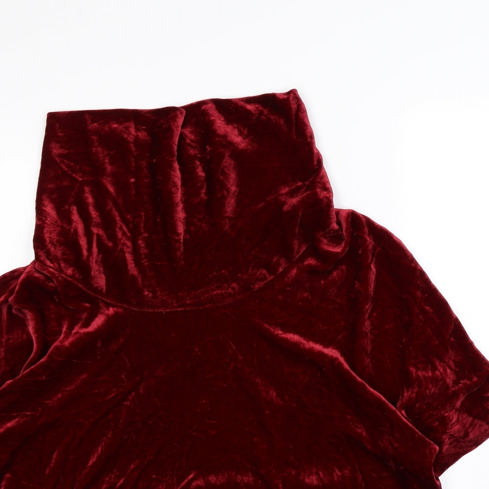 EAST Womens Red   Basic Blouse Size M