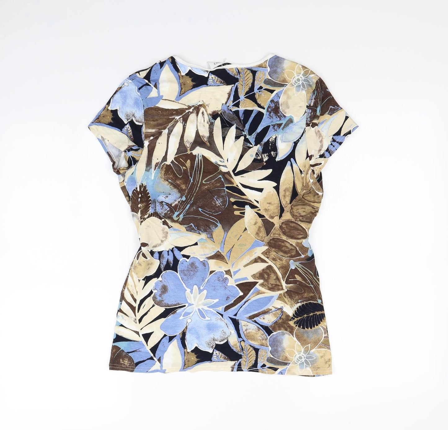 Just Elegance Womens Multicoloured Floral  Basic Tank Size 14