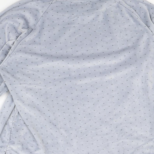Love to lounge  Womens Blue Polka Dot Rayon Babydoll Pyjama Top Size S