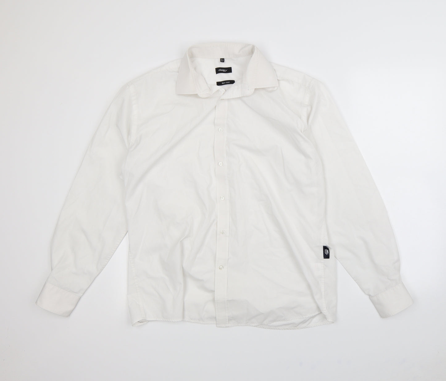 Disley Mens White    Dress Shirt Size 42