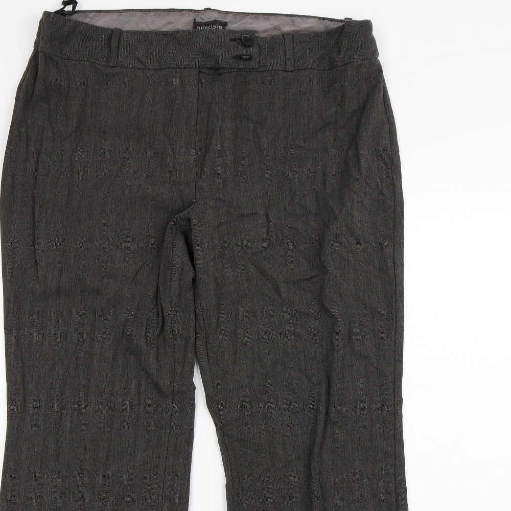 Principles Womens Brown   Dress Pants Trousers Size 36 in L32 in