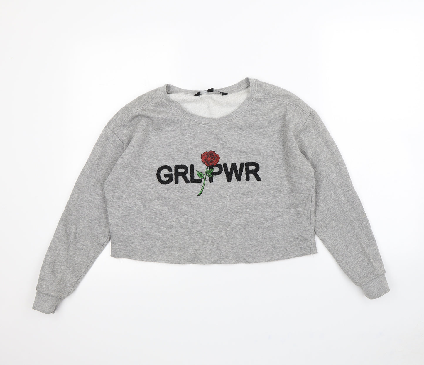 New Look Girls Grey   Pullover Jumper Size 12 Years  - Rose
