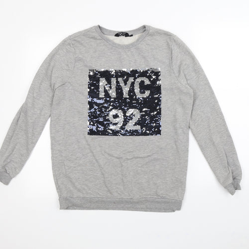 New Look Girls Grey   Pullover Jumper Size 14 Years  - NYC