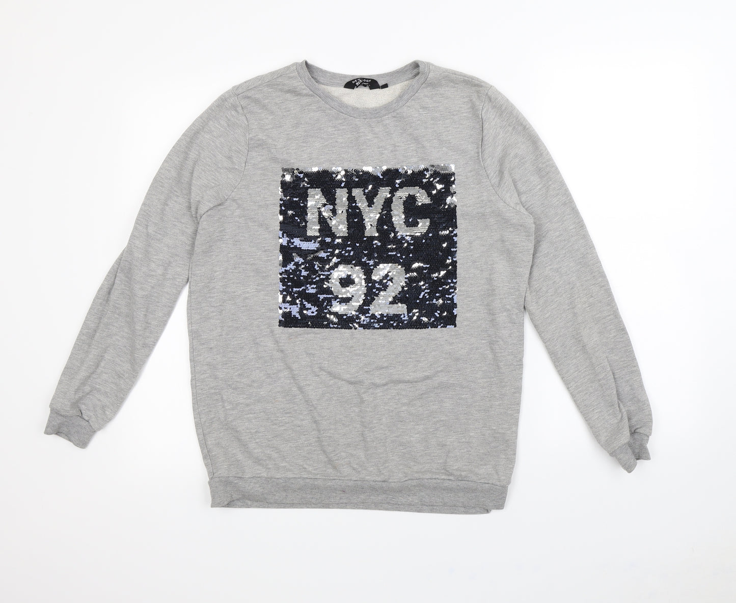 New Look Girls Grey   Pullover Jumper Size 14 Years  - NYC