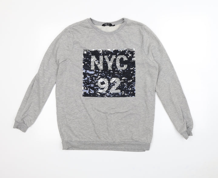 New Look Girls Grey   Pullover Jumper Size 14 Years  - NYC