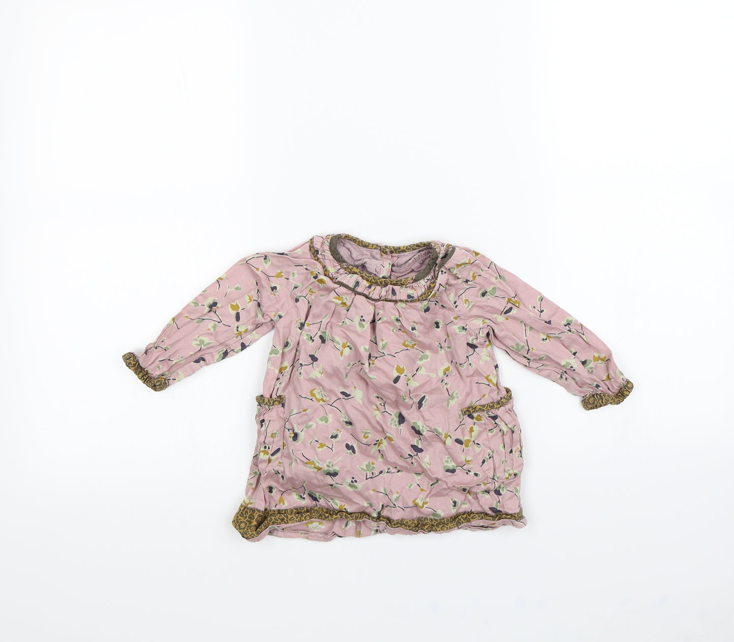Noa Noa  Baby Pink Floral  Basic Blouse Size 6-9 Months
