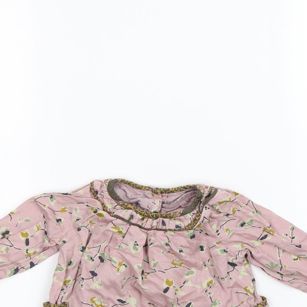 Noa Noa  Baby Pink Floral  Basic Blouse Size 6-9 Months