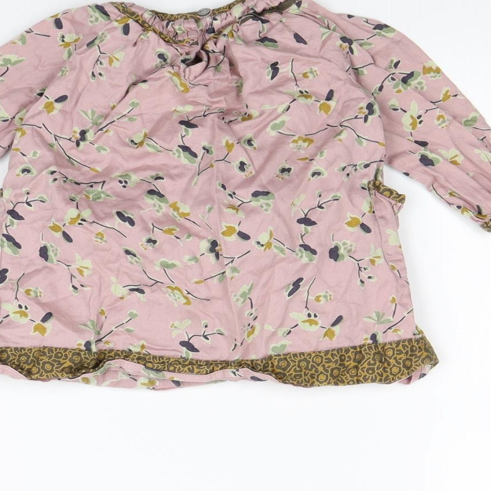 Noa Noa  Baby Pink Floral  Basic Blouse Size 6-9 Months