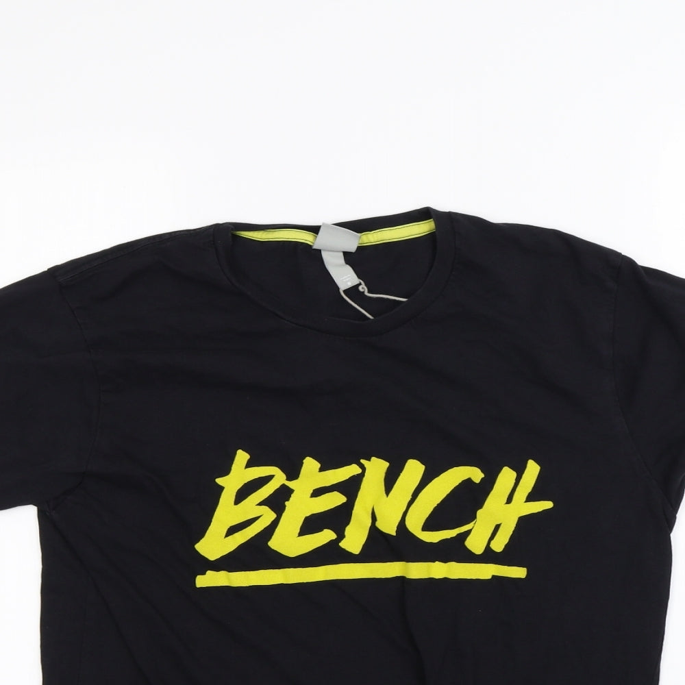 Bench Mens Black    T-Shirt Size S