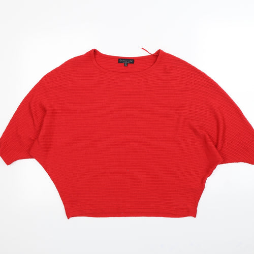 F&F Womens Red   Pullover Jumper Size 8