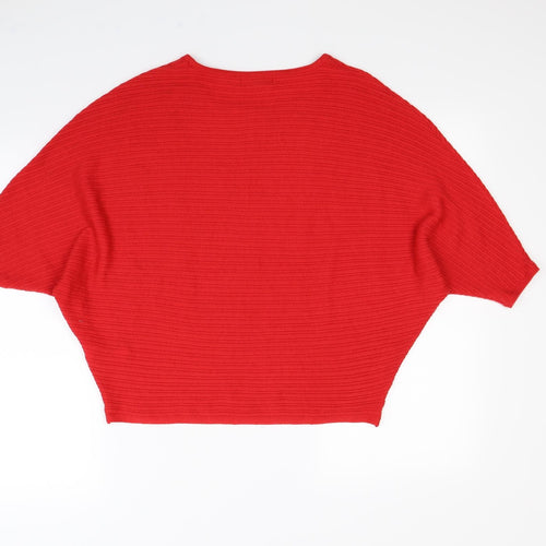 F&F Womens Red   Pullover Jumper Size 8