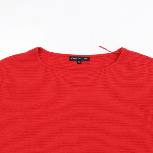 F&F Womens Red   Pullover Jumper Size 8