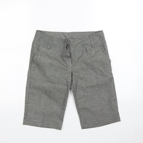 Preworn Womens Silver   Culotte Shorts Size 8