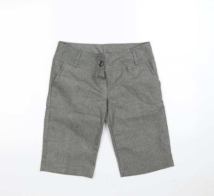 Preworn Womens Silver Culotte Shorts Size 8