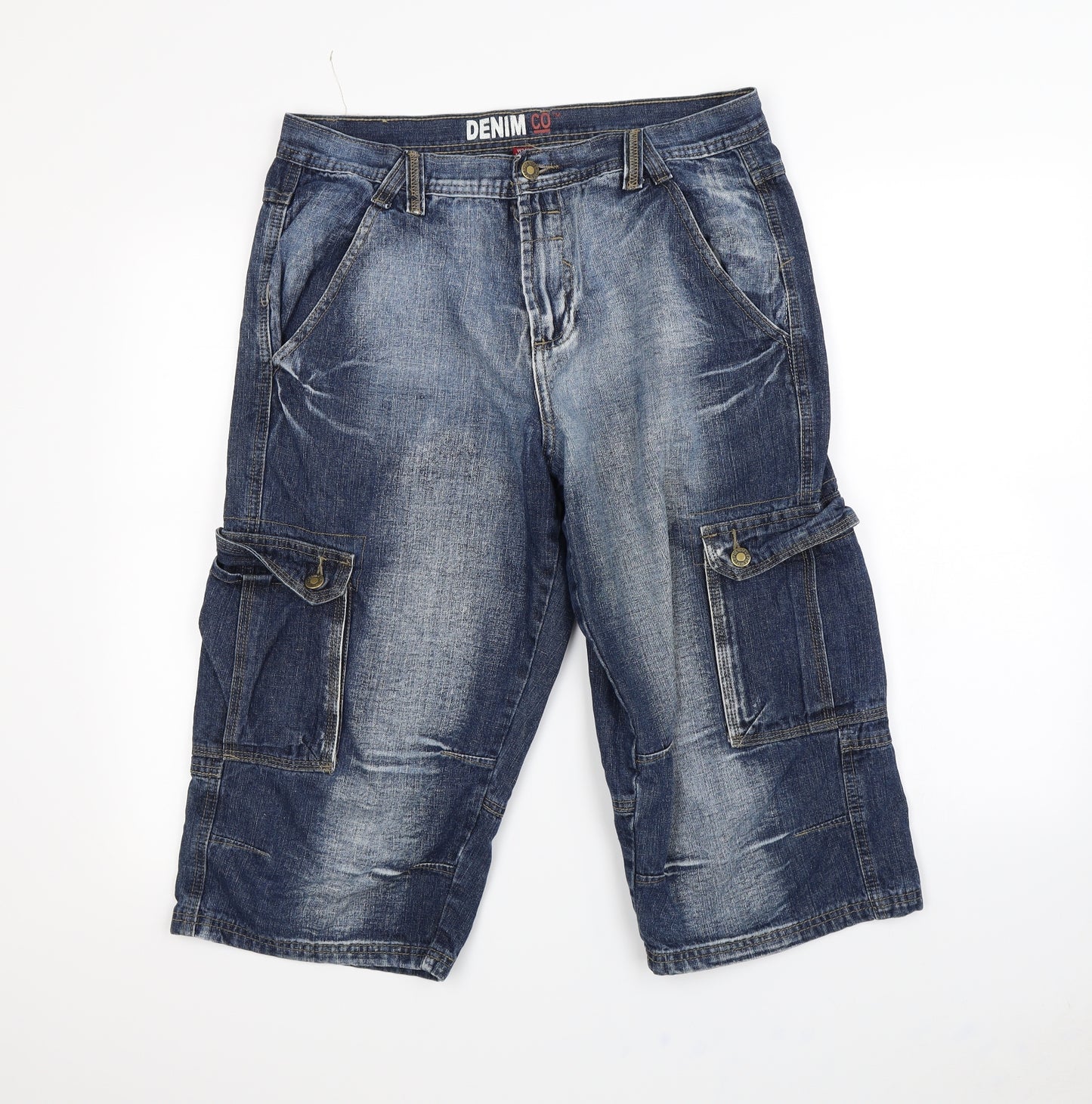 Preworn Mens Blue   Cargo Shorts Size 34 in