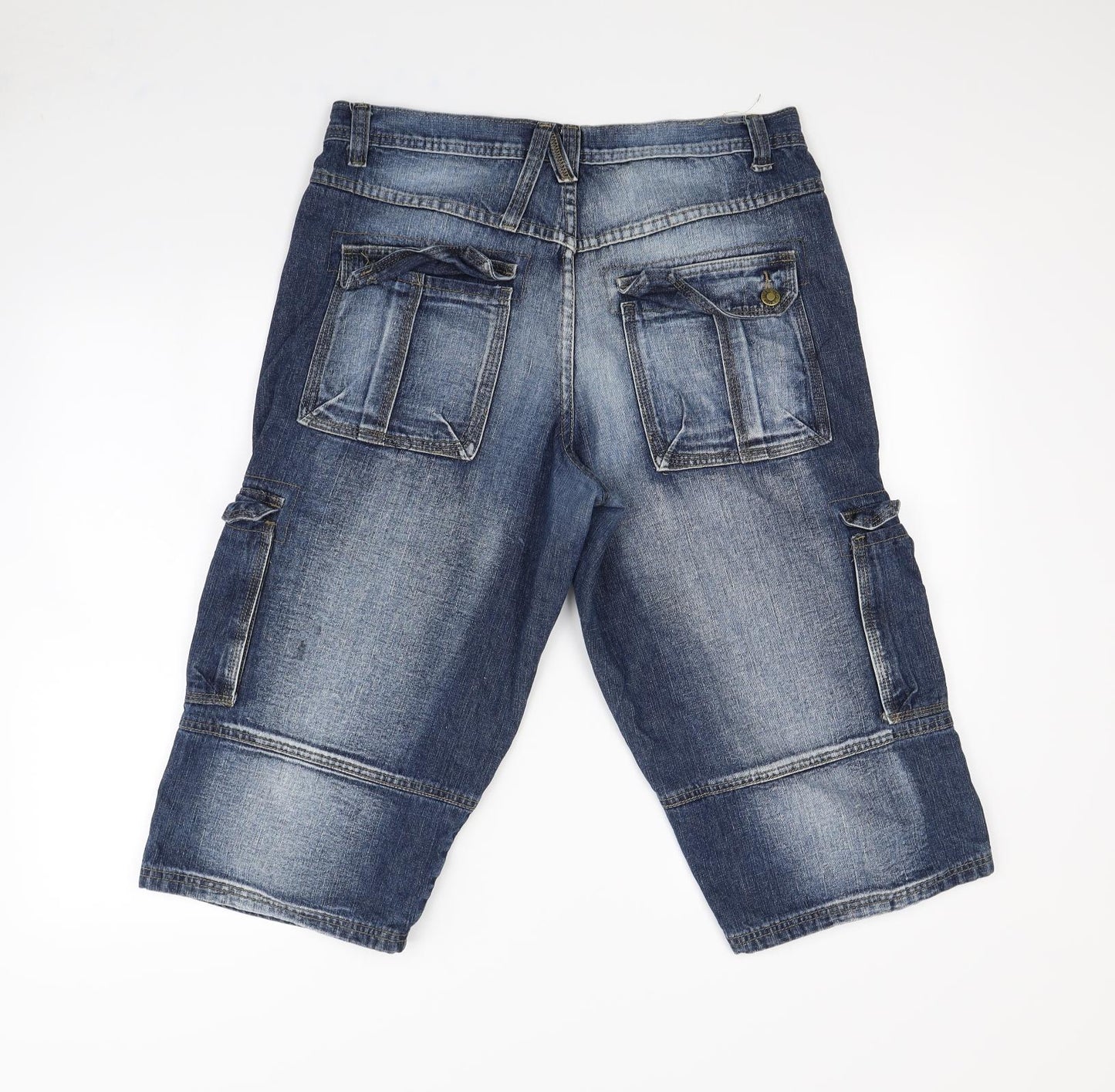 Preworn Mens Blue   Cargo Shorts Size 34 in