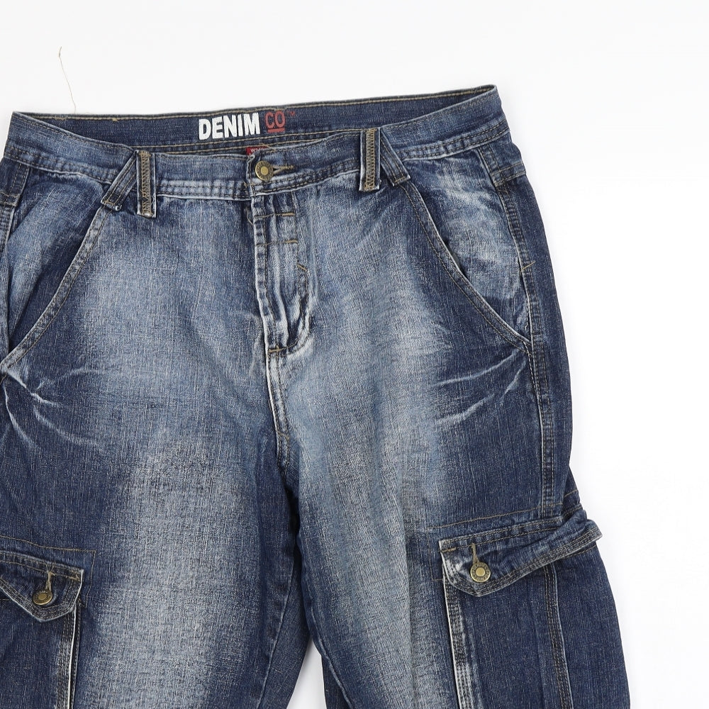 Preworn Mens Blue   Cargo Shorts Size 34 in