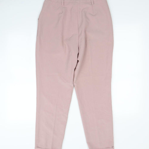 F&F Womens Pink   Dress Pants Trousers Size 10 L30 in