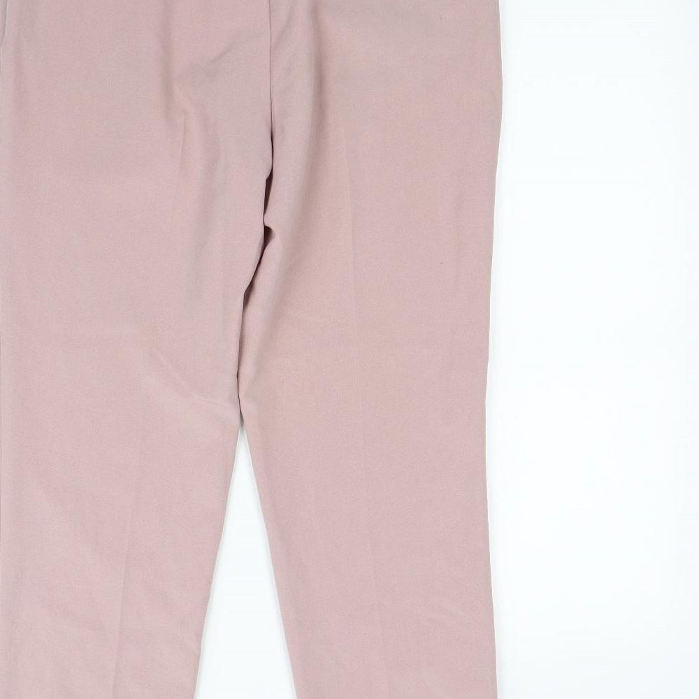 F&F Womens Pink   Dress Pants Trousers Size 10 L30 in