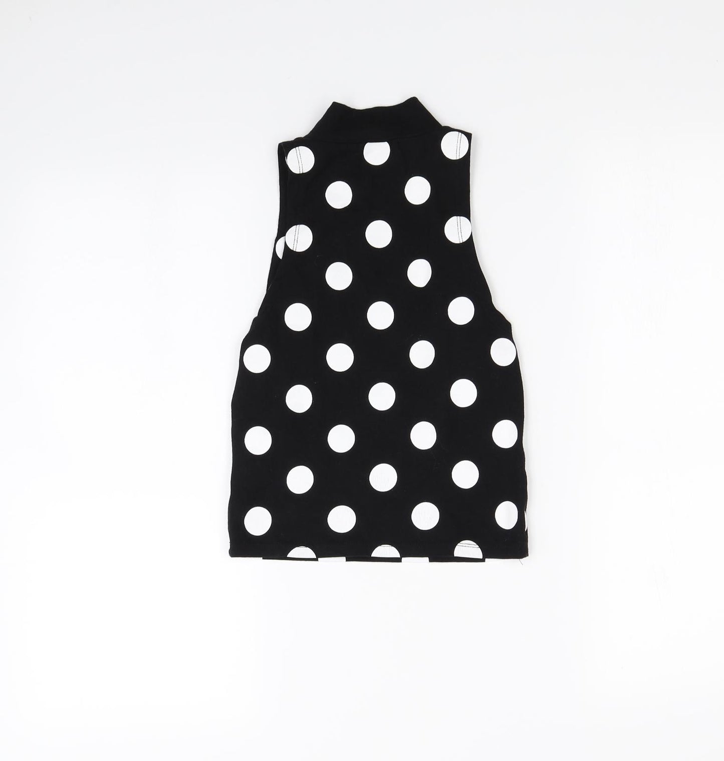 Republic Womens Black Polka Dot  Cropped Tank Size 8