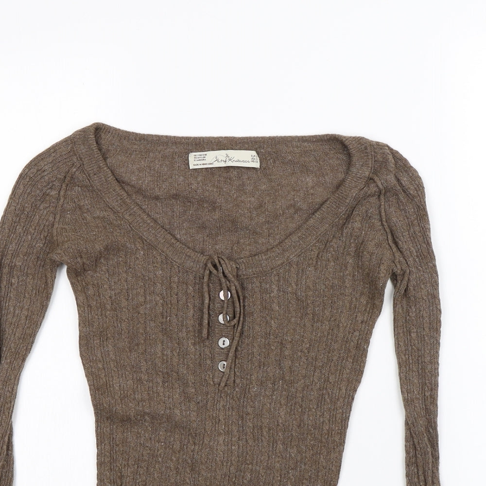 Preworn Womens Brown   Pullover Jumper Size S