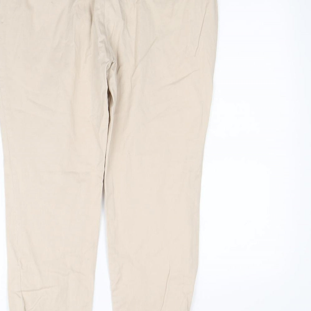 Zara Womens Beige   Trousers  Size 12 L25 in