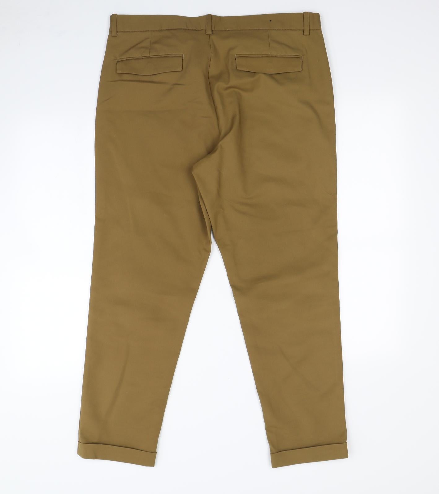 H&M Mens Brown   Trousers  Size 38 in L30 in