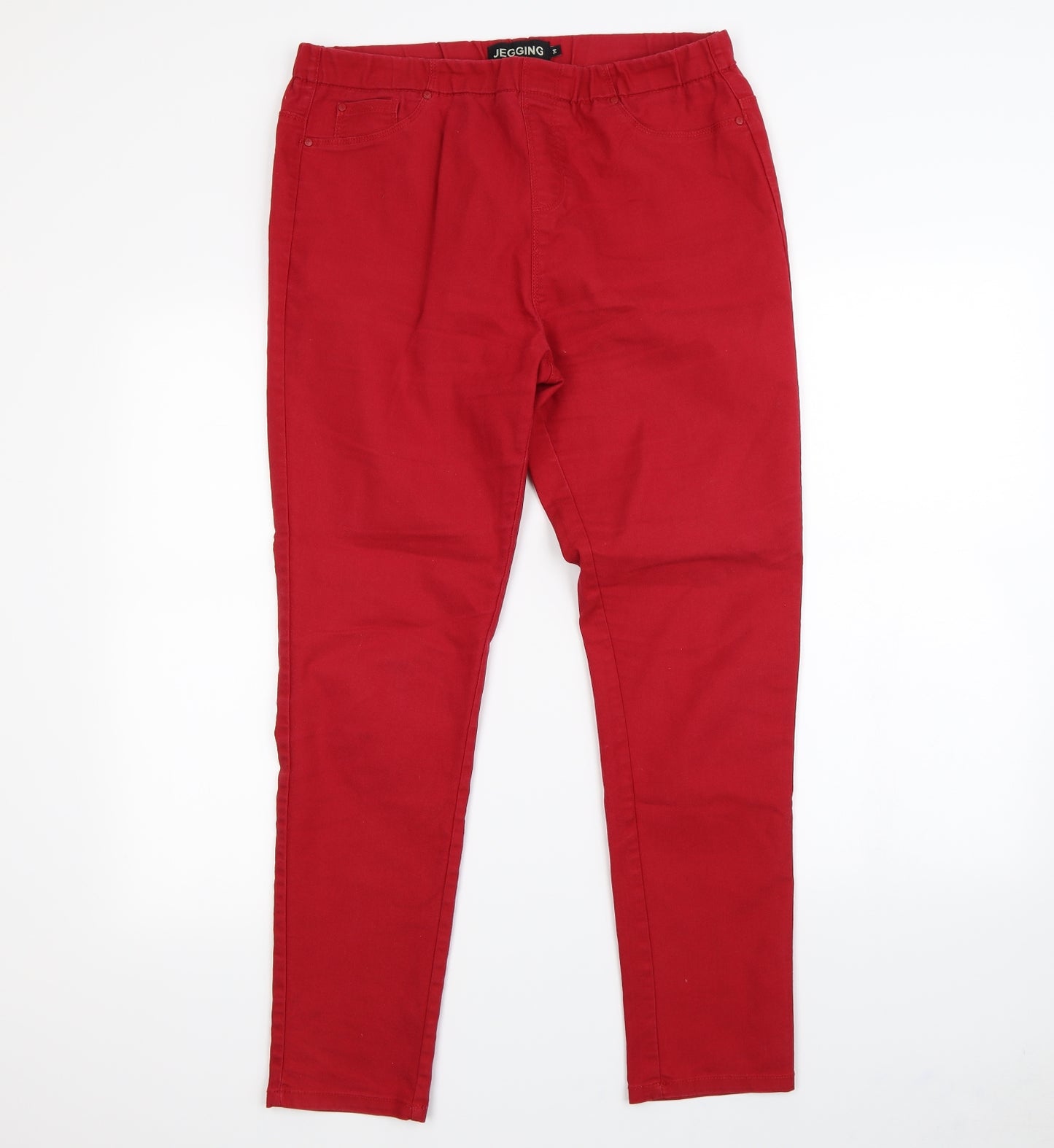 jeggings Womens Red   Jegging Trousers Size 14 L30 in